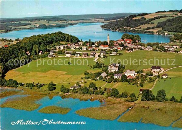 Mattsee Salzburg Obertrumersee Fliegeraufnahme