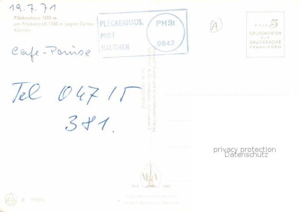 Mauthen Plöckenhaus am Plöckenpass gegen Cellon – Bild 2