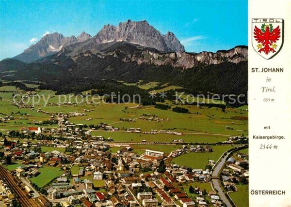 St Johann Tirol Sommerfrische Erholungsort mit Kaiserge