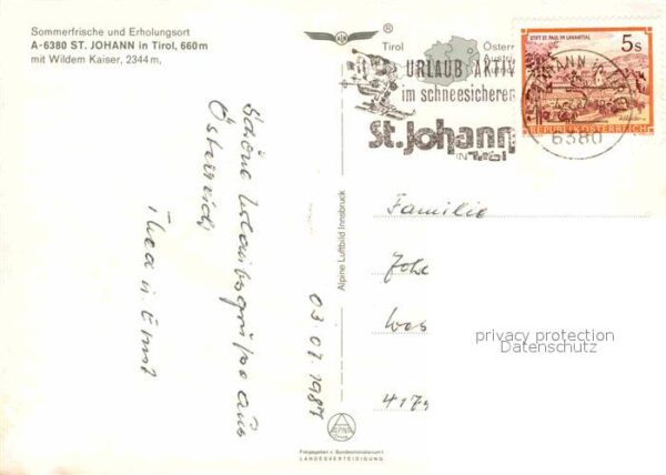 St Johann Tirol Sommerfrische Erholungsort mit Kaiserge – Bild 2