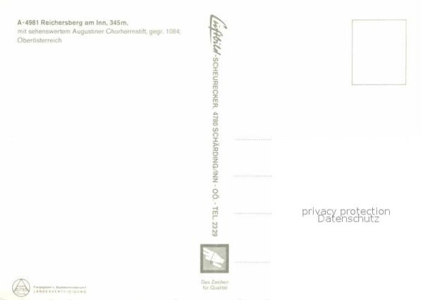 Reichersberg Inn Augustiner Chorherrenstift Fliegeraufna – Bild 2