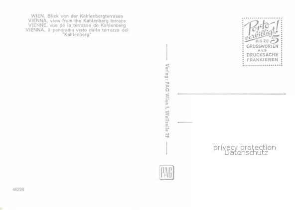Wien Panorama Blick von der Kahlenbergterras – Bild 2