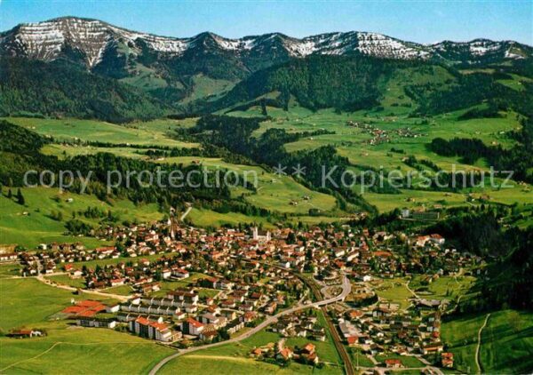 Oberstaufen Schrothkurort mit Hochgrat Allgäuer Alp