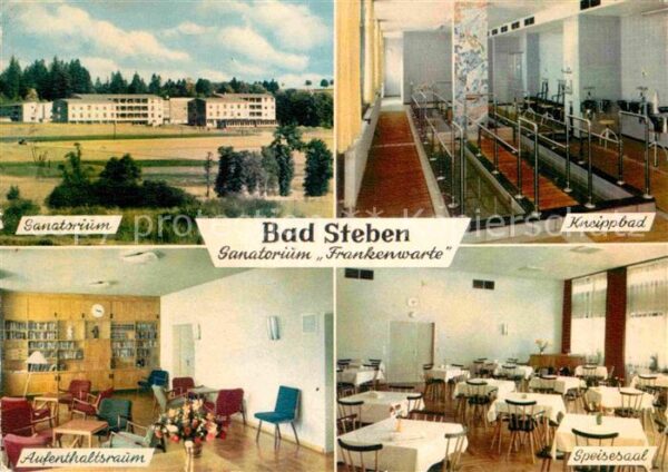 Bad Steben Sanatorium Frankenwarte Kneippbad Speis