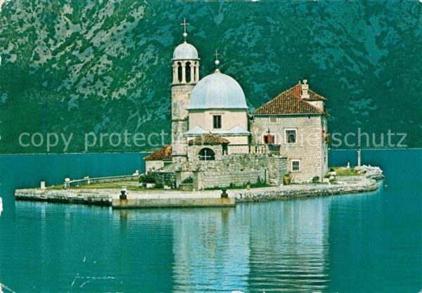 Perast Montenegro Insel zur Madonna von Skrpjela