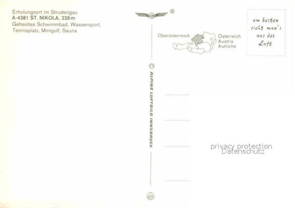 St Nikola an der Donau Erholungsort im Strudengau Fliegeraufna – Bild 2