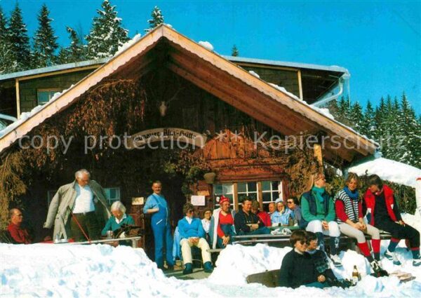 Elmau Elmauer Alm Sonnenterrasse im Winter