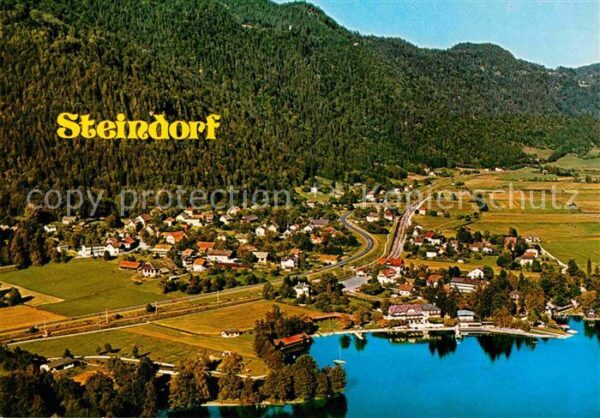 Steindorf Ossiacher See Fliegeraufnahme