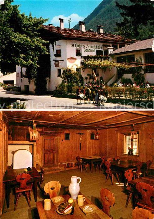 St Leonhard Passeier Sandwirt Andrea Hofers Geburtshaus Gast