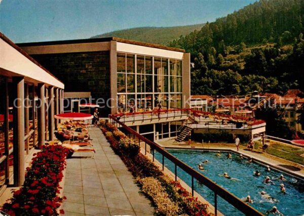 Wildbad Schwarzwald Thermal Bewegungsbad Freibad Liegehalle