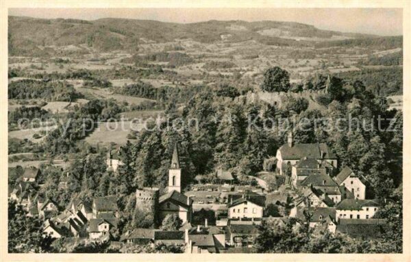 Lindenfels Odenwald Panorama Blick vom Schneckenberg Höhenl