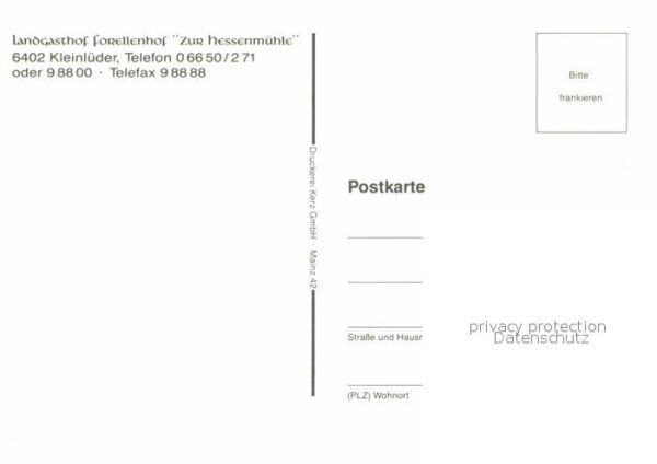 Kleinlueder Landgasthof Forellenhof Zur Hessenmühle – Bild 2
