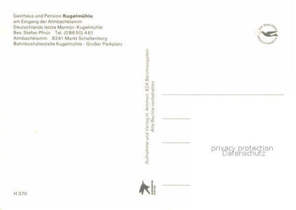Markt Schellenberg Gasthaus Pension Kugelmühle Almbachklam – Bild 2
