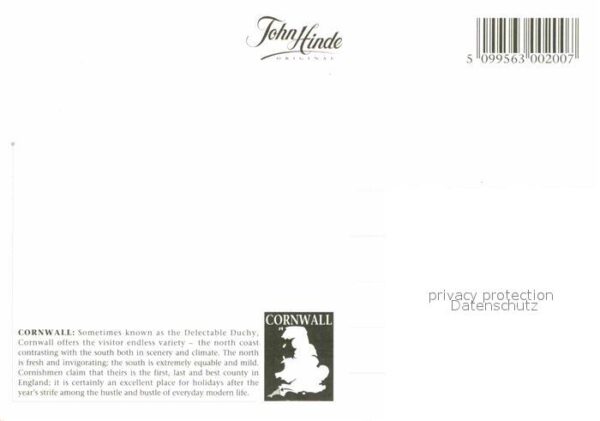 Cornwall UK Map Landkarte der Grafschaft mit Sehens – Bild 2