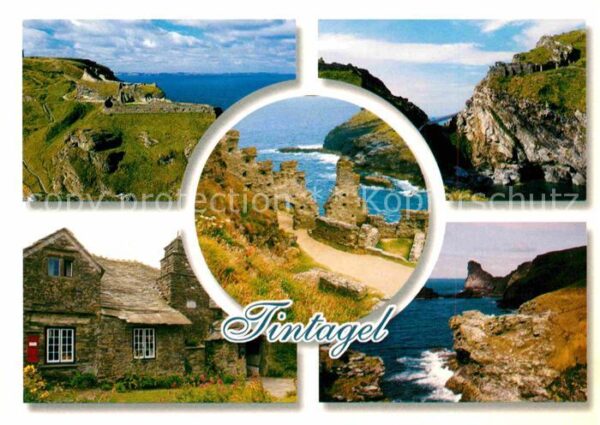 Tintagel Panorama Küste