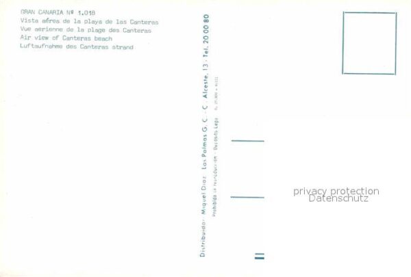 Las Canteras Vista aerea de la playa – Bild 2