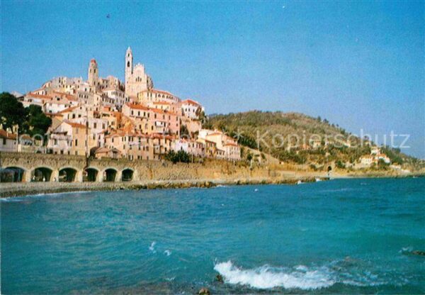 Cervo Panorama Küste Riviera dei Fiori
