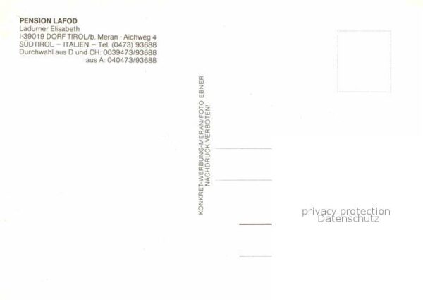 Dorf Tirol Pension Lafod – Bild 2