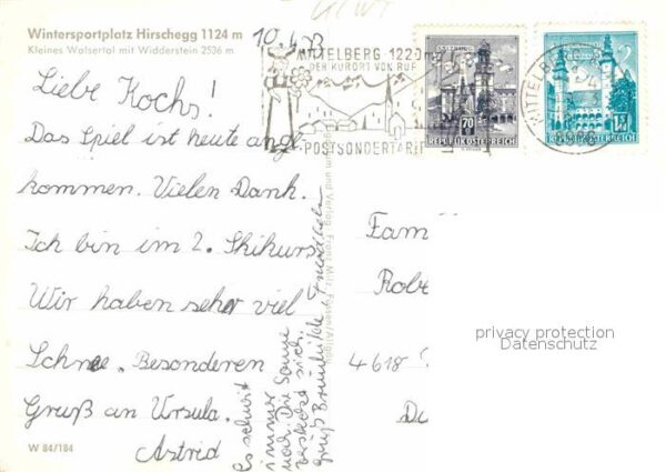 Hirschegg Kleinwalsertal Vorarlberg Panorama Wintersportplatz mit Widderste – Bild 2