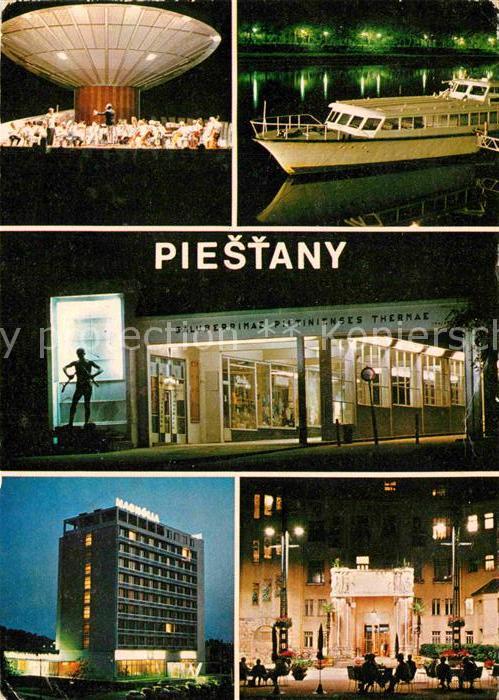 Piestany Musikpavillon Ausflugsboot Thermalbad H