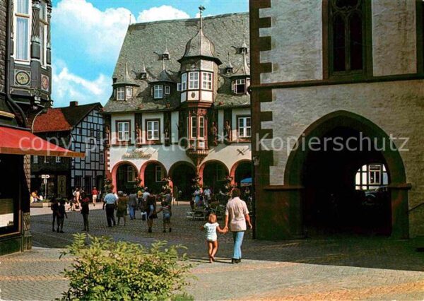 Goslar Blick zum Marktplatz und Kaiserworth