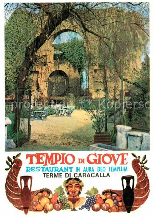 Roma Rom Ristorante Tempio di Giove Terme di Car