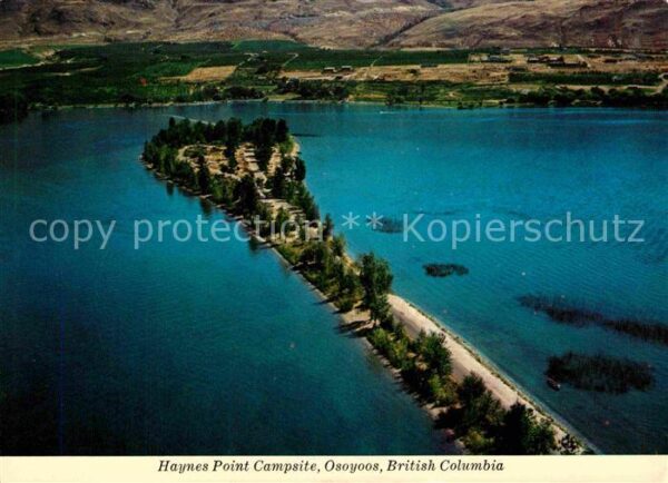 Osoyoos Haynes Point Campsite aeriel view
