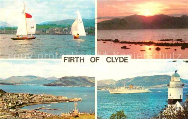 Gourock Sailing on the Firth of Clyde Sunset Cl