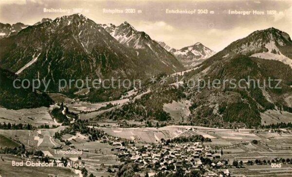 Bad Oberdorf Panorama Allgäuer Alpen Fliegeraufnahme