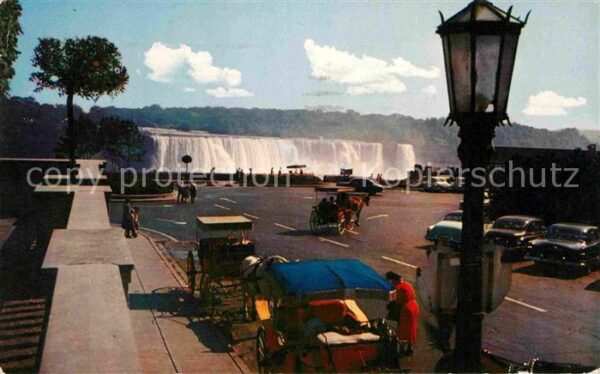 Niagara Falls Ontario American Falls from Oakes Garden Theatr