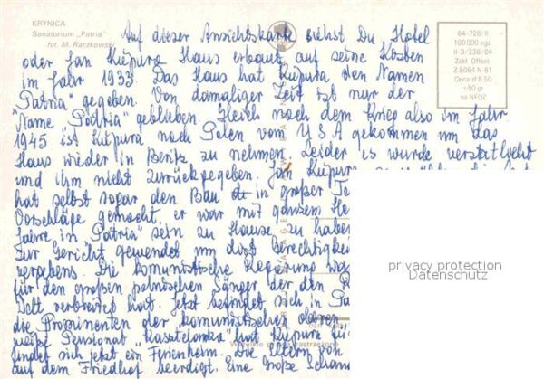 Krynica Gorska Sanatorium Patria – Bild 2