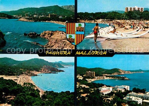Paguera Mallorca Islas Baleares Panorama Küste Strand