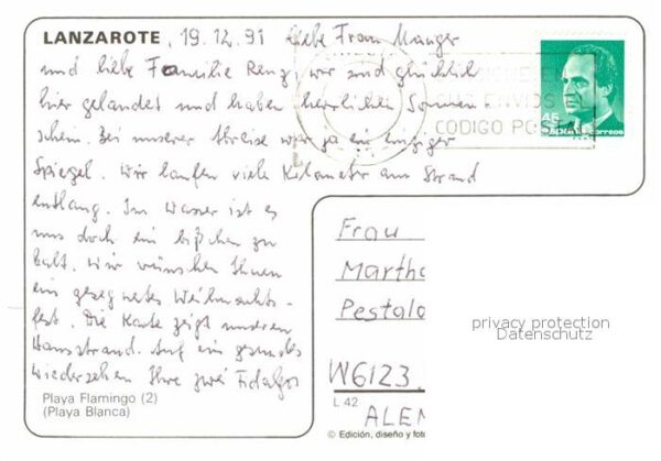 Lanzarote Kanarische Inseln Playa Flamingo – Bild 2