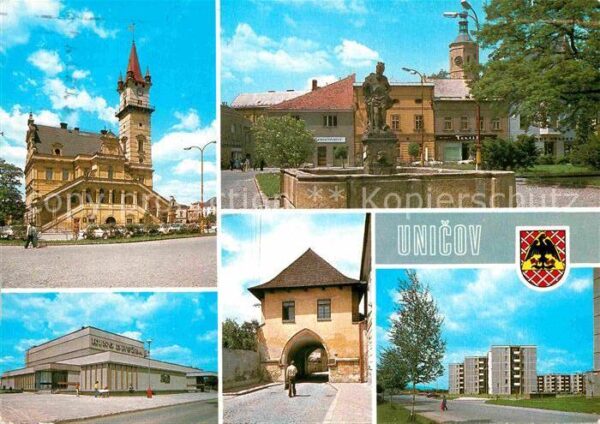 Unicov Maehrisch-Neustadt Radnice Namesti 9. kventa s kasnou Kino