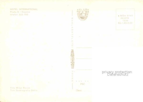 Praha Prahy Prague Hotel International Restaurant – Bild 2