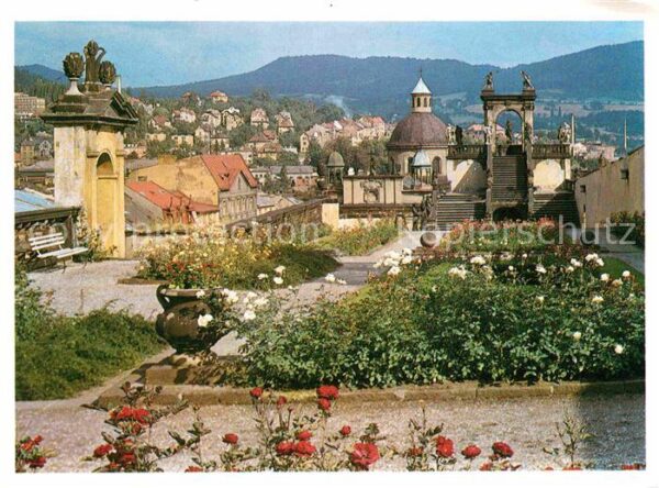 Tetschen-Bodenbach Boehmen Rosengarten Schloss