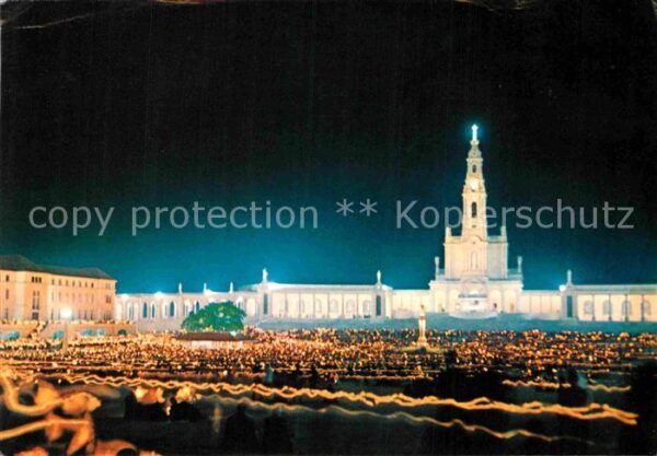 Fatima Prozession bei Kerzenlicht