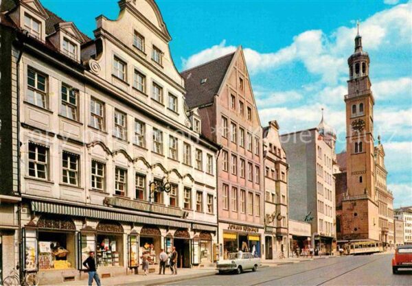 Augsburg Karolinenstrasse mit Perlach