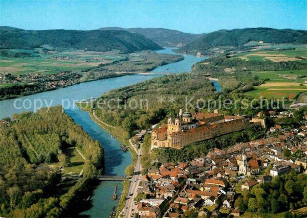 Melk Donau Stift Fliegeraufnahme
