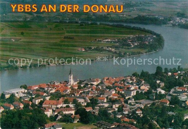 Ybbs Donau Fliegeraufnahme