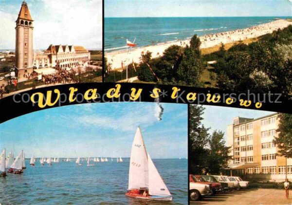 Wladyslawowo Grossendorf Kirche Strand Segelregatta Hotel