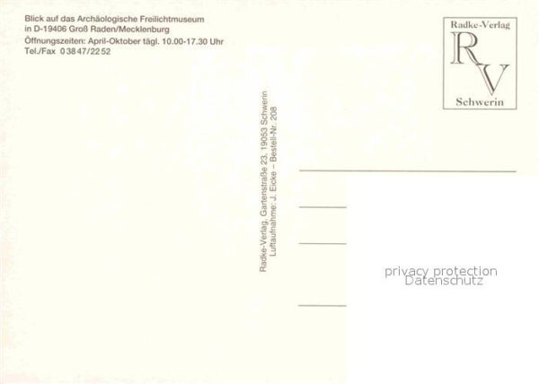 Gross Raden Archäologisches Freilichtmuseum Flieger – Bild 2