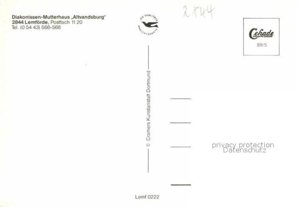 Lemfoerde Diakonissen Mutterhaus Altvandsburg Alt – Bild 2