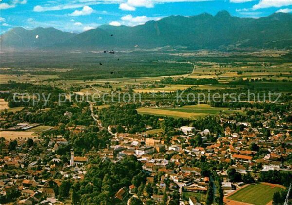 Bad Aibling mit Blick zum Wendelstein Bayerische Al