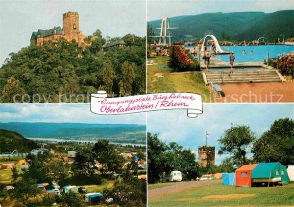 Oberlahnstein Campingplatz Burg Lahneck Freibad