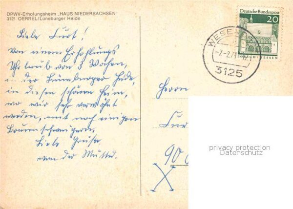 Oerrel Wittingen Niedersachsen DPWV-Erholungsheim Haus Niedersachsen – Bild 2