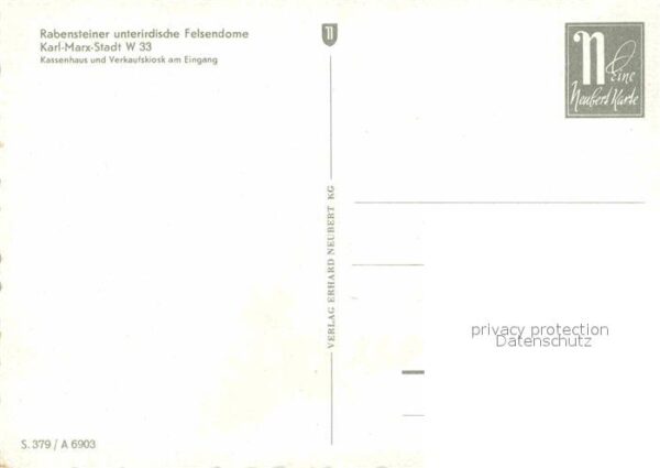 Karl-Marx-Stadt Rabensteiner unterirdische Felsendome K – Bild 2