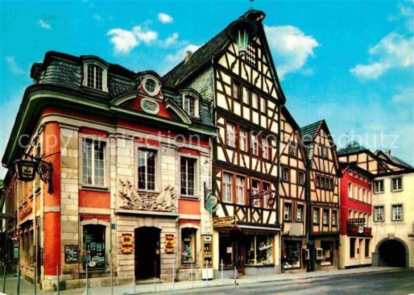 Ahrweiler Ahr Häuser am Marktplatz Fachwerkhäuser