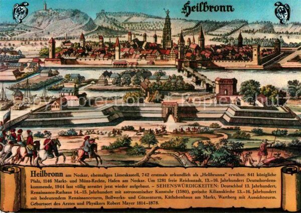 Heilbronn Neckar Wein und Kongressstadt nach einem alten