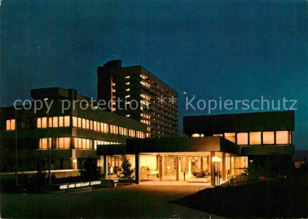Rotenburg Fulda Herz und Kreislaufzentrum Nachtaufnahme